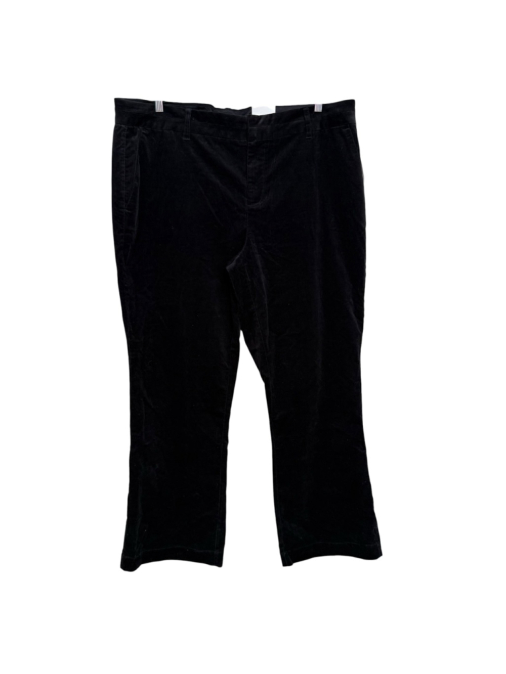 NWT Coldwater Creek Natural Fit Black Corduroy Bootcut Pants Womens 22W